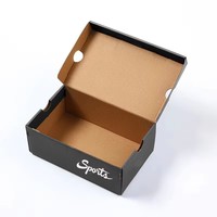 Boîte à chaussures de sport avec logo personnalisé, boîte en carton ondulé durable pour chaussures en cuir pour hommes et femmes, baskets
