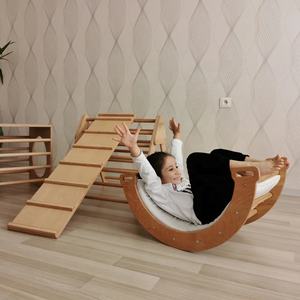 Triángulo <span class=keywords><strong>de</strong></span> escalada Montessori para niños, parque infantil, gimnasio, picador <span class=keywords><strong>de</strong></span> madera - Product Image 6