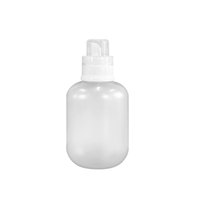 Bouteille vide ovale en plastique PET personnalisée de 300ml, adaptée au détergent/liquide de lessive, avec bouchon de contrôle de débit à double couche
