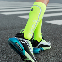 Chaussettes de course Marathon professionnelles pour hommes Chaussettes de compression de mollet longue distance avec évacuation de l'humidité et protection contre les ampoules
