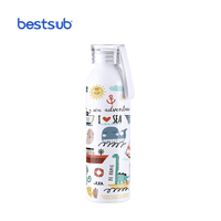 Bouteille d'eau sport portable en aluminium mince de 650 ml (22 oz) pour sublimation personnalisée en gros – Mug de voyage