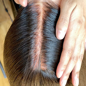 SHY Perruque Humaine 5.0 à Nœuds Simples, Très Vendue, avec Ligne de Cheveux Pré-Plumée, Nœuds Décolorables, 100% Cheveux Humains pour Femmes - Product Image 1