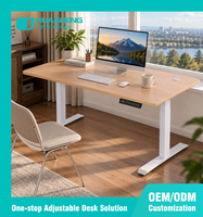 Cadre de bureau électrique à double moteur pour PC, réglable en hauteur, idéal pour le gaming - Vente en gros