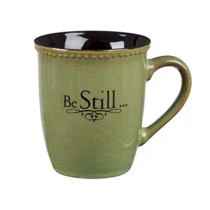 Christian Art Gifts Stoneware Coffee Tea Mug Psalm Coffee Cup 13oz ceramic custom mug