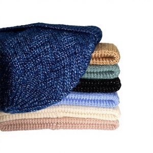 Automne hiver hommes femmes laine mélange <span class=keywords><strong>bonnet</strong></span> épaissi métallique tricoté Protection des oreilles Stock prêt pour le commerce transfrontalier - Product Image 2