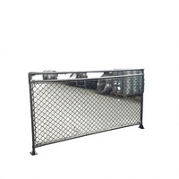 Rouleau de clôture en treillis galvanisé avec revêtement PVC, hauteur personnalisable, pour stades, fermes, sécurité, maisons écologiques et bordures