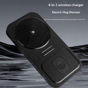 Station de recharge sans fil 4 en 1, 55 ℃   Chauffe-<span class=keywords><strong>tasse</strong></span> à café, chargeur Qi 15W pour iPhone, Watch, AirPods, chauffe-<span class=keywords><strong>tasse</strong></span> à café - Product Image 2