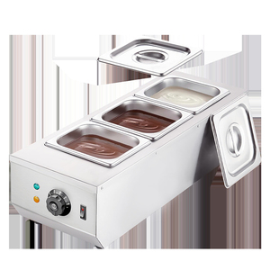 Nouvelle Machine Électrique Commerciale à Fonder le Chocolat et le <span class=keywords><strong>Fromage</strong></span>, Fontaine à Double Cuve Chaude, Cylindre de Trempage, 2 Compartiments - Product Image 2