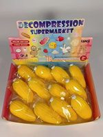 Jouet Concombre Moelleux 12 pièces Boîte de Présentation Légume Vert Réaliste à Presser Sensoriel Anti-Stress Cadeau pour Enfants Faveur de Fête