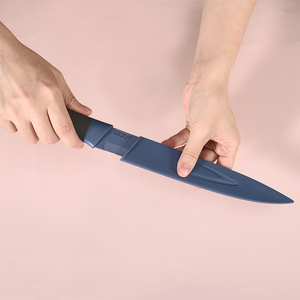 5 piezas-revestimiento de color profesional de acero inoxidable cuchillo de cocina conjunto con protegido de vaina de cuchillo - Product Image 2