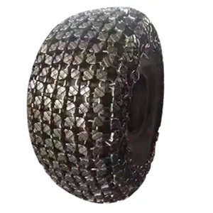 Cadena de rueda soldada antipinchazos 23.5-25 26.5-25 para maquinaria de construcción, cadena para skidder, protección de neumáticos para cargadora de ruedas - Product Image 1