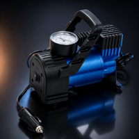 Easy Use 12V DC Car Tire Inflator with Tire Pressure Monitor and Gauge Portable Air Compressor Rapid Inflation