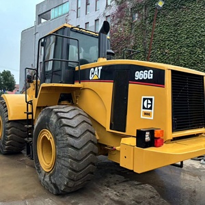 <b>CAT</b> 966G <b>Wheel</b> Loader 9 Ton Rated Load 92KW Power Denison Hydraulic Pump Front Loader Yellow Closed Cab Large off Road Tires - Product Image 5
