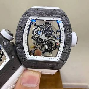 Montre automatique de sport haut de gamme pour homme, personnalisée, de haute qualité, avec boîtier en fibre de carbone 055, mouvement ajouré. - Product Image 1