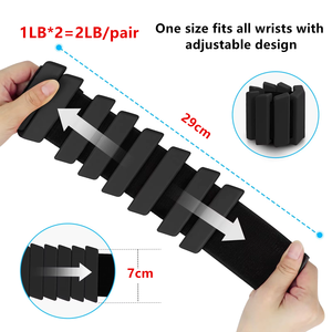 Bracelets de musculation lestés pour femmes, poids réglables en silicone en forme de losange pour chevilles, pour yoga et fitness - Product Image 3