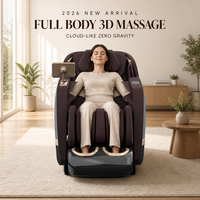Fauteuil de massage électrique de luxe OYEAL 3D à gravité zéro avec airbags intégraux, en cuir PU écologique, manipulation des points de pression
