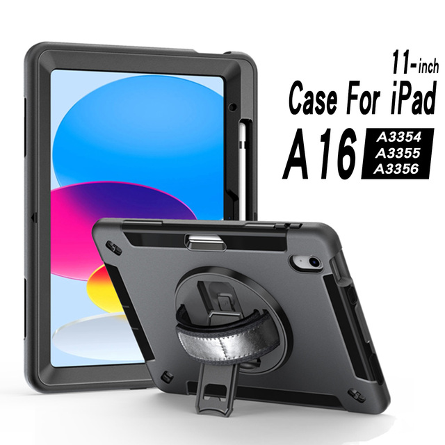 360 Rotating Stand Shockproof Custom Protective Cover Tablet Case for ipad 11th Generation A16 10.9 case