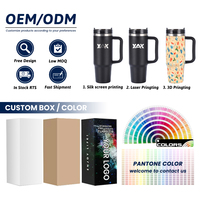 Vasos Térmicos Personalizados de 14 oz, 30 oz y 40 oz, Tazas de Café con Aislamiento al Vacío de Doble Pared, Vasos de Acero Inoxidable con Asa