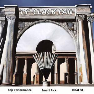 Promoción: Abanico Plegable de Plástico de 13 Pulgadas con Varillas de Kongfu, en Blanco para Sublimación, para Manualidades de Bambú - Product Image 2