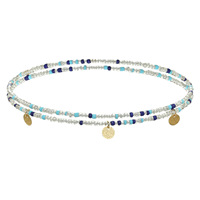 Vente en gros de perles colorées pour la taille élastique Bijoux pour le ventre et le corps Perles de rocaille fines Gland Bracelet Collier de cheville Chaîne de corps pour les vacances