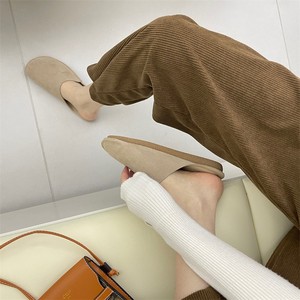 Custom <span class=keywords><strong>H</strong></span> Shoes home house Wide Fit Cream Cut Out Strap Foot-bed Sliders pantofole firmate - Product Image 3