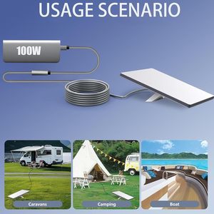 Câble de charge Baiwang Innovation Type C vers DC femelle 30cm 100W, cordon d'alimentation pour voiture, étanche, certifié UL - Product Image 2