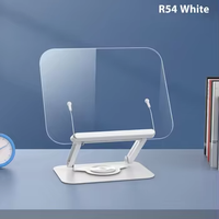 Support de lecture pliable en noyer réglable et rotatif à 360 degrés, compatible iPad, en plastique, pour bureau et maison