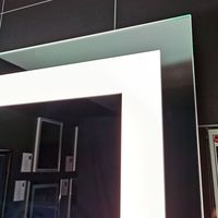 Miroir de salle de bain intelligent avec dégivreur et éclairage LED CCT, design moderne et nouveau, 48x36 pouces