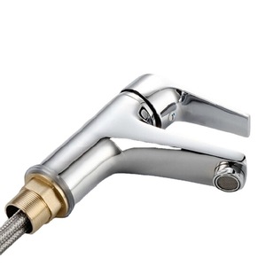 ก๊อกน้ำอ่างล้างหน้าโครเมียมแบบก้านเดี่ยวติดตั้งบนเคาน์เตอร์ แกนวาล์วเซรามิก อัตราการไหล 2 แกลลอนต่อนาที - Product Image 5