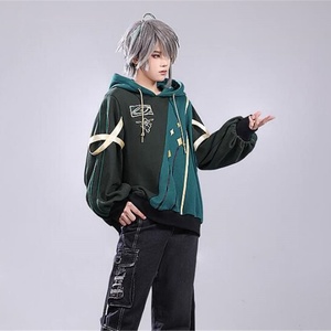 Sudadera con Capucha y Cremallera para Hombre Genshin Cosplay Tighnari, Bordada con Estampado 3D, Corte Holgado, para Otoño - Product Image 5
