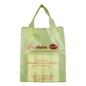 Bolsa de polietileno pequeña con logotipo de supermercado Lianyou, bolsa de plástico con asa termosellada con logotipo personalizado, bolsa de regalo de plástico al por mayor - Product Image 1