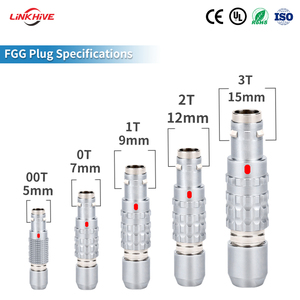 Connecteurs circulaires multipolaires OEM Design IP68 étanches, série T FGG EGG, 2-32 broches, à verrouillage automatique Push-Pull - Product Image 2