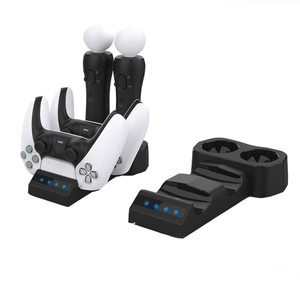 Station de chargement 4 en 1 pour <span class=keywords><strong>PS5</strong></span> pour Play station 5 pour <span class=keywords><strong>PS</strong></span> <span class=keywords><strong>Move</strong></span> Controllers Charger Storage Stand Holder - Product Image 1