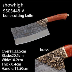 Cuchillo de chef chino de acero con alto contenido de cromo, cuchillo para rebanar con bolster de corona roja 9505448 - Product Image 2