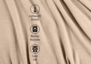 <span class=keywords><strong>100</strong></span>% <span class=keywords><strong>Polyester</strong></span> Nâu tùy chỉnh lông cừu ném chăn tất cả các mùa ấm Trọng lượng nhẹ Chăn cho đi văng - Product Image 6