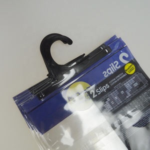 Recycelte Kleiderbügel-Verpackungstasche aus Kunststoff OPP PE Polybeutel mit Haken - Product Image 3
