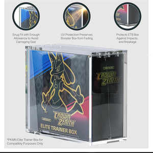 Vente en gros personnalisé acrylique magnétique <span class=keywords><strong>Etb</strong></span> Display Protection Case pour <span class=keywords><strong>Etb</strong></span> Pokemoned - Product Image 5