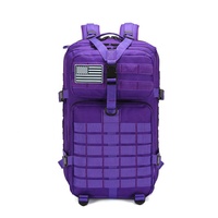 Sac à dos tactique durable 50L à motif camouflage, étanche, pour le sport en plein air, système de transport pour la randonnée, le trekking, en polyester
