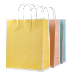 Bolsas de Papel Kraft de Buena Calidad a Precio de Fábrica, con Asas Retorcidas, para Envasado de Alimentos, con Impresión Personalizada Aceptada - Product Image 1