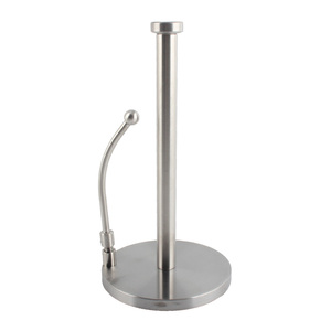 Adjustable Modern Kitchen <b>Circular</b> Design Minimalist Style Stainless Steel Free Standing Paper Holder Stand - Product Image 4