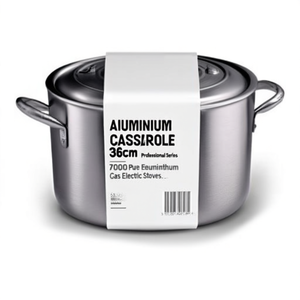 Casserole en aluminium (36cm) PROFESSIONNELLE SÉRIE 7000 Argent naturel 7020 36 - Product Image 2