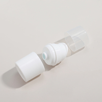Flacon pompe cosmétique vide en plastique blanc sans air pour crème visage, avec logo personnalisé, disponible en 30ml, 50ml, 100ml, 120ml, 150ml, 200ml