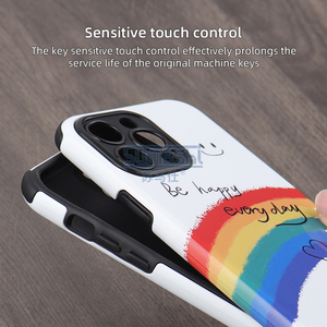 Étui pour téléphone portable vierge 2 en 1 résistant à l'impression par <span class=keywords><strong>transfert</strong></span> <span class=keywords><strong>de</strong></span> chaleur personnalisé 2 en 1 enduit 3d pour <span class=keywords><strong>Iphone</strong></span> 14 14 Pro Max - Product Image 6