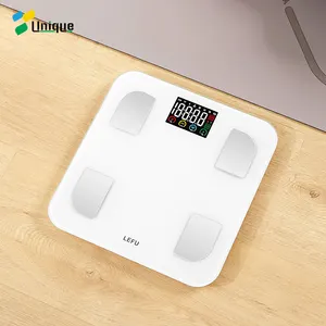 Balança inteligente de peso de gordura corporal para banheiro, plataforma digital com Bluetooth, peso de 200kg