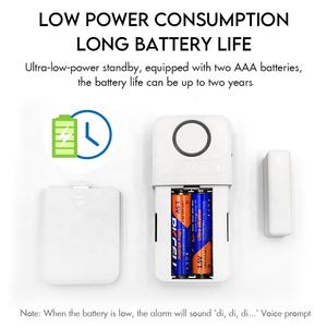 Alarme magnétique sans fil 130Db pour porte et fenêtre, alarme <span class=keywords><strong>de</strong></span> <span class=keywords><strong>sécurité</strong></span> antivol pour la maison, le garage, le bureau et l'appartement - Product Image 3