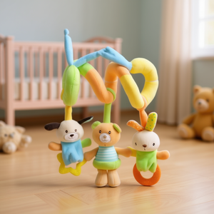 Sonajero de Peluche en Espiral con Forma de Animal para Bebés de 0+ Meses, 25 cm - Product Image 3