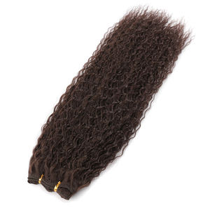 18 pulgadas de onda de agua rubia trenza ganchillo trenzado extensión de cabello sintético fibra de alta temperatura pelo sintético rizado - Product Image 2