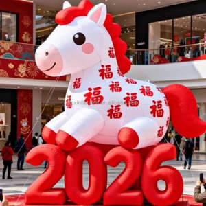 ของตกแต่งปีใหม่จีนแบบเป่าลม ปี 2026 พร้อมไฟ สำหรับงานเลี้ยงฉลองปีใหม่ - Product Image 2