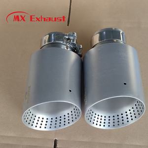 Puntas de Escape MX, Precio de Mayoreo, Nuevo Estilo, 60/63/67 mm, <span class=keywords><strong>Punta</strong></span> de Escape de Acero Inoxidable con Acabado Arenado para V*W GTI MK7 Golf7 Series - Product Image 4