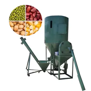 Small Farm Feed Mixer Mill Poultry Corn Feed Crusher and Mixer Grinder Machine
